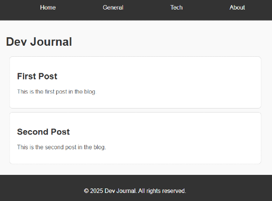 landing page